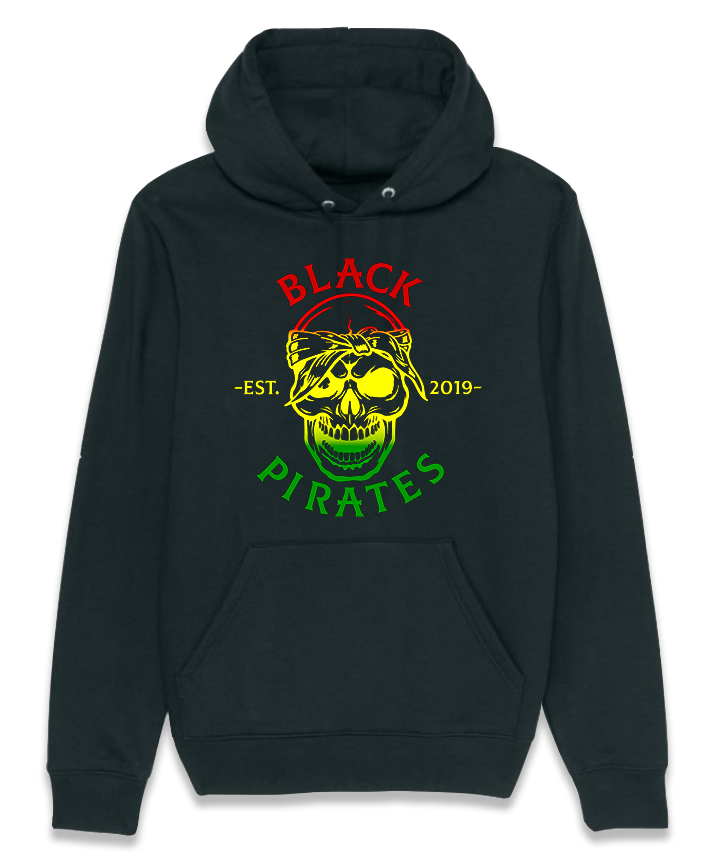 Red Gold and Green Hoody Black